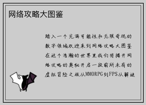 网络攻略大图鉴